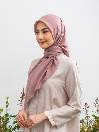 AIRY VOILE SCARF PLAIN PALE MAUVE