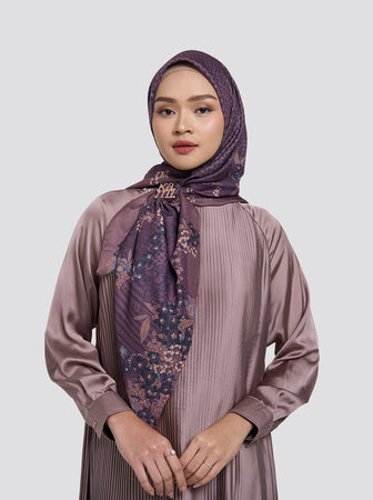 ATHEMINA SIGNATURE SCARF DARK PLUM