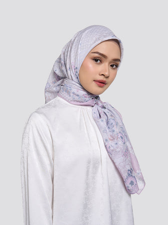 ATHEMINA SIGNATURE SCARF SILVER PINK