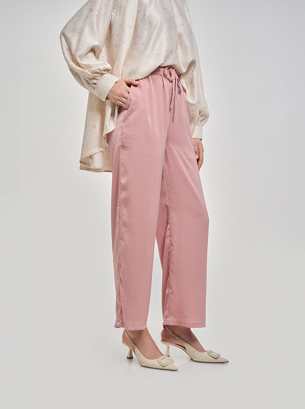 ZURA PANTS PLAIN PINK