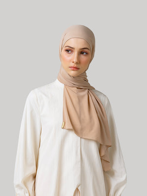 AIRLITE INSTANT PASHMINA APRICOT