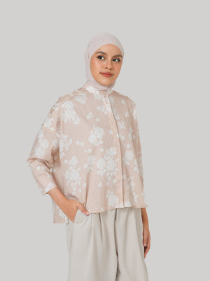 ALBA OVERSIZED TOP BLUSH