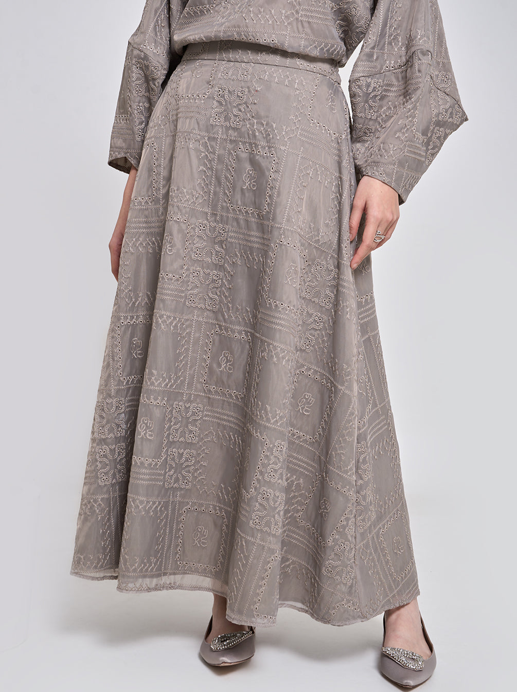 PIA A-LINE SKIRT GREY