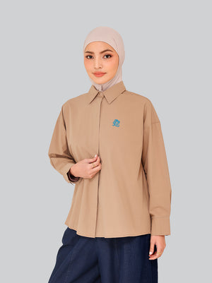 BIELLA BOXY TOP SAND