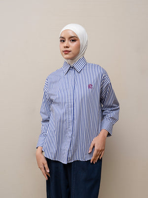 BIYA BOXY TOP BLUE