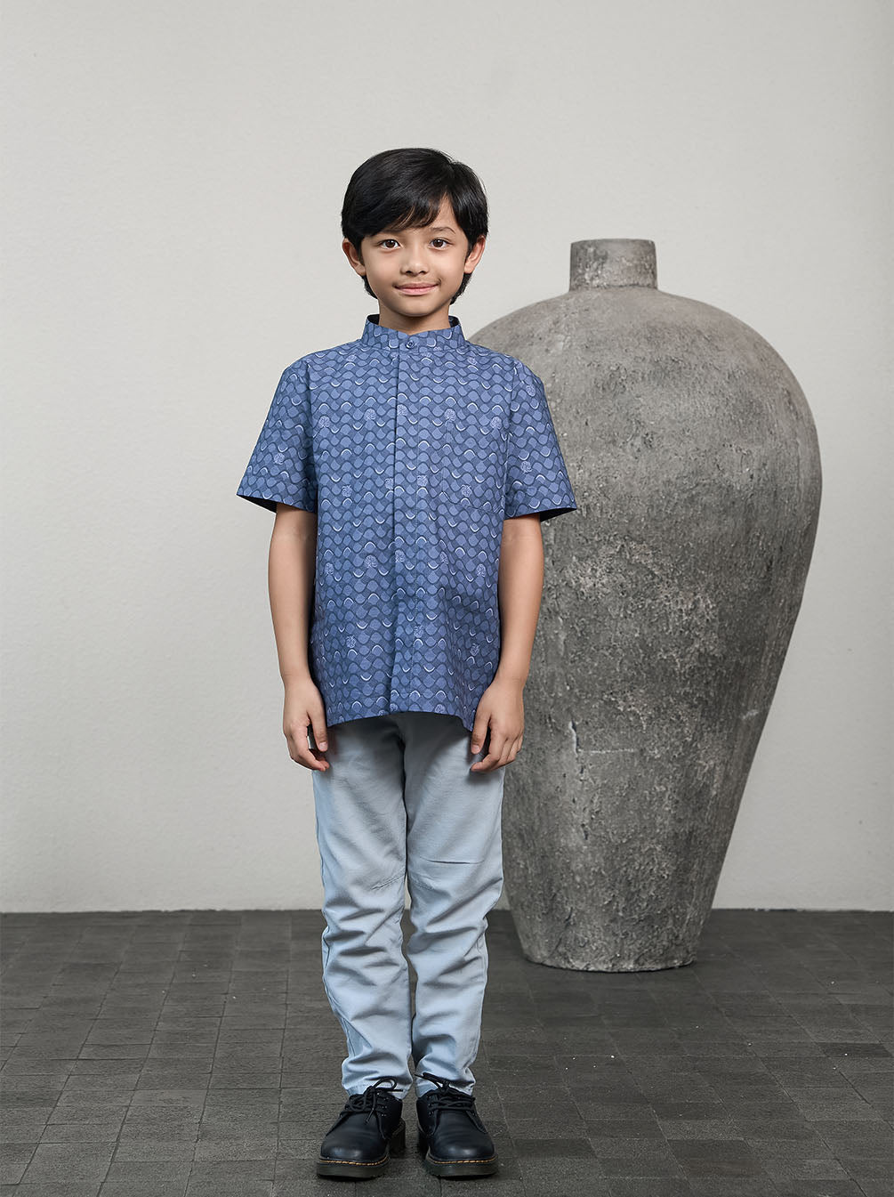 BIYAN SHORT SLEEVE KIDS KOKO NAVY