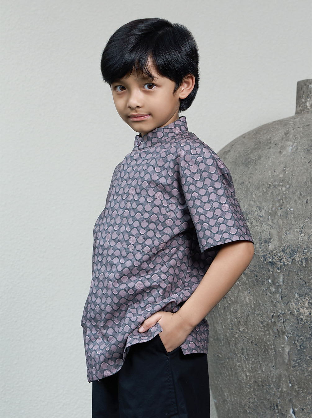 BIYAN SHORT SLEEVE KIDS KOKO ESPRESSO