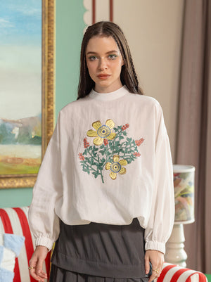 CIRRA PUFF SLEEVES TOP WHITE