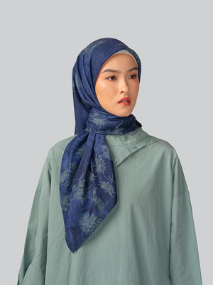 DHALI SIGNATURE SCARF DEEP OCEAN