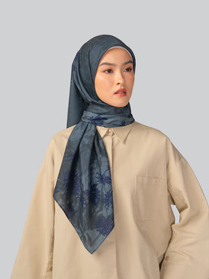 DHALI SIGNATURE SCARF DEEP SAGE