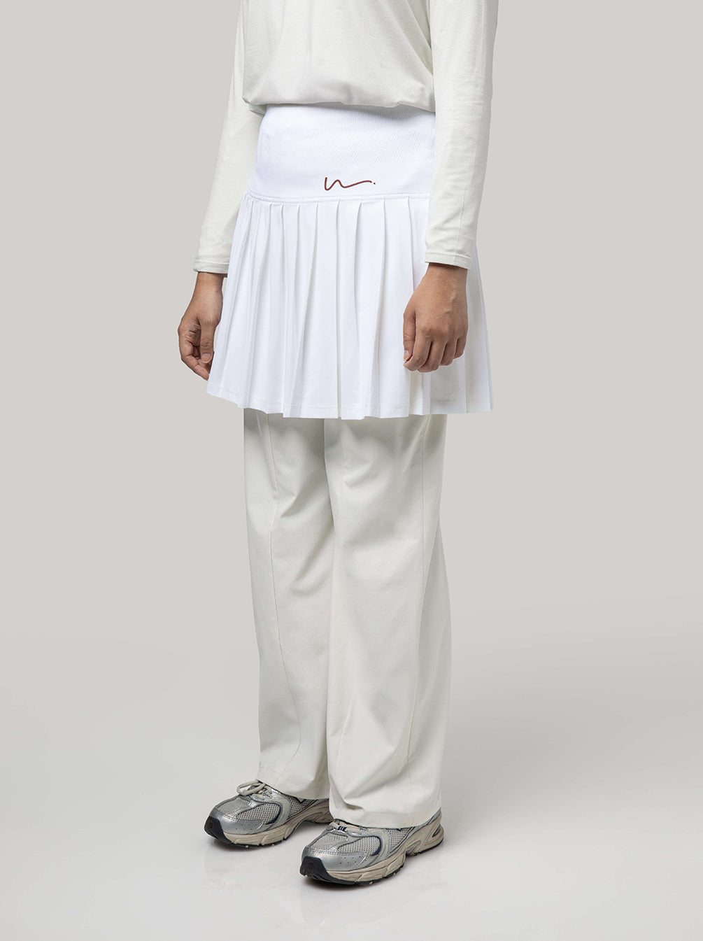 KAMI FLOW FLEX TENNIS SKIRT WHITE