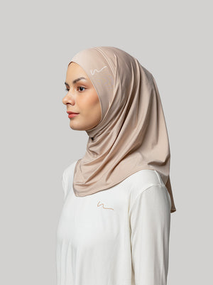 AIRFORM SHORT SCARF TAUPE