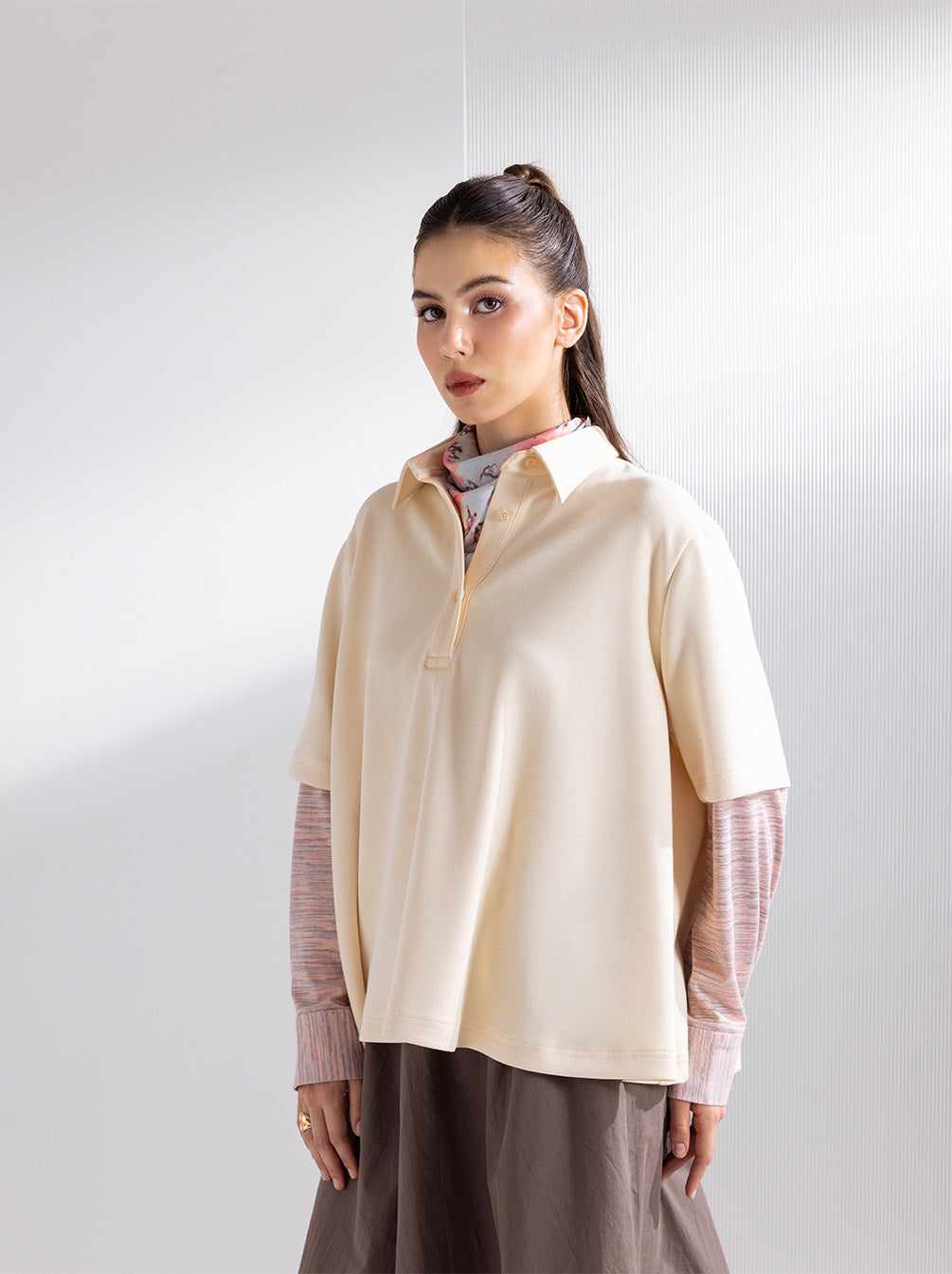 HAZE LOOSE TOP IVORY