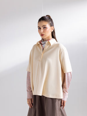 HAZE LOOSE TOP IVORY