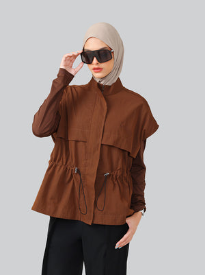 KAMI FLOW IVARA VEST OUTER CHESTNUT