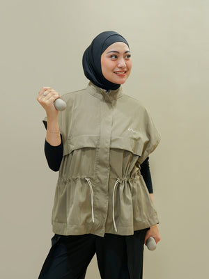 KAMI FLOW IVARA VEST OUTER DARK TAUPE