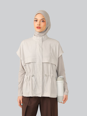 KAMI FLOW IVARA VEST OUTER LIGHT GREY