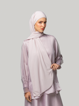 AIRLITE PASHMINA INSTANT PLAIN BLUSH PINK