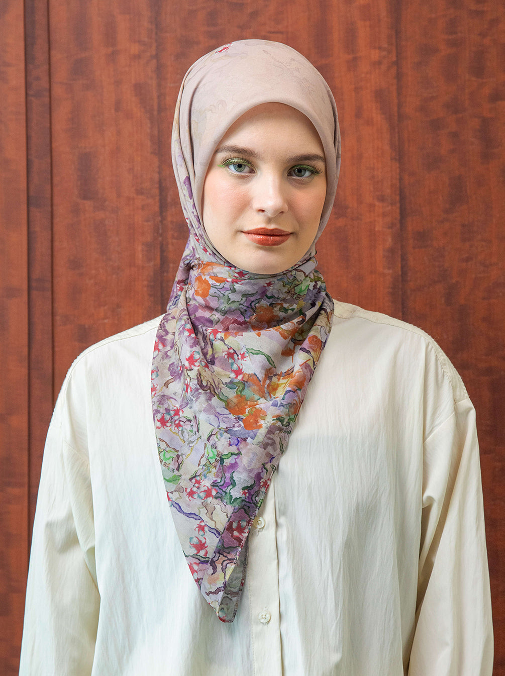 KATLA MAHIKA SIGNATURE SCARF KHAKI