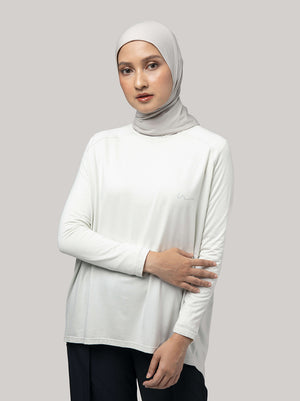 KAMI FLOW LAVE LOOSE SPORT TOP LIGHT GREY