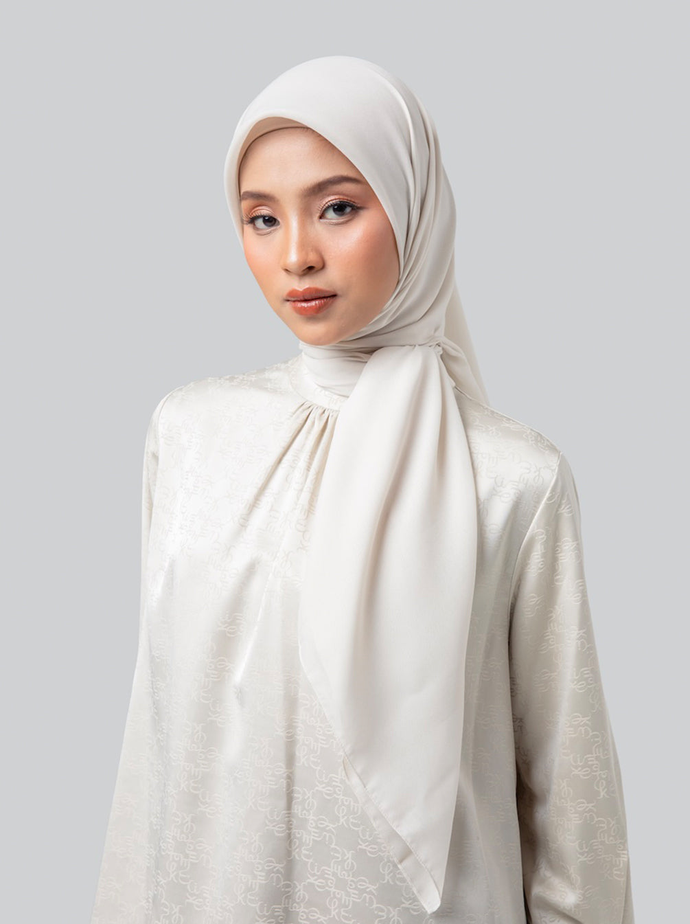 LIGHT VOILE SCARF PLAIN BUTTER