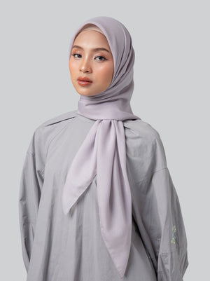 LIGHT VOILE SCARF PLAIN FOSSIL