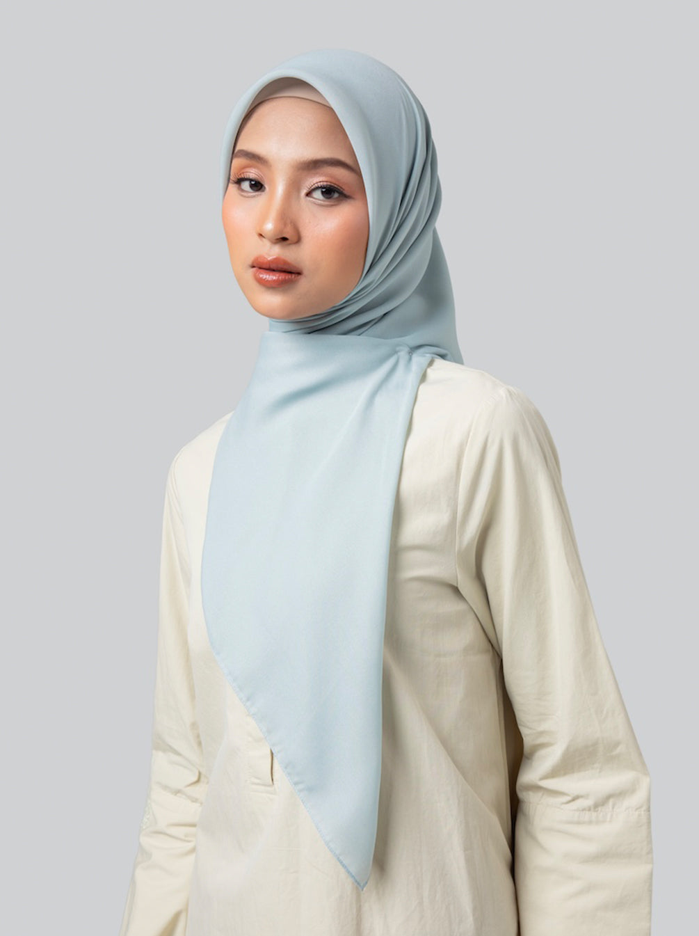 LIGHT VOILE SCARF PLAIN SAGE