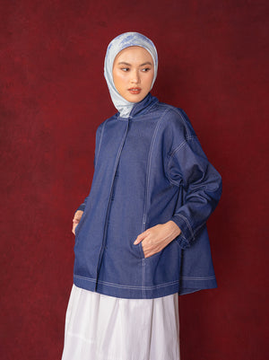 MIZU OVERSIZED TOP DENIM