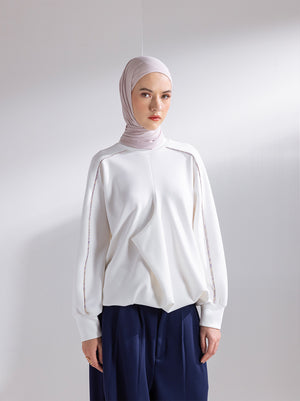 MORRA OVERSIZED TOP WHITE