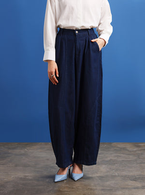NEXA BARREL PANTS DARK DENIM
