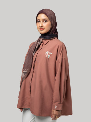 NUE DROPSHOULDER TOP COPPER