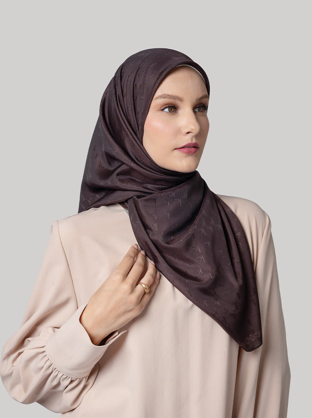 NUMA SIGNATURE SCARF RICH BROWN