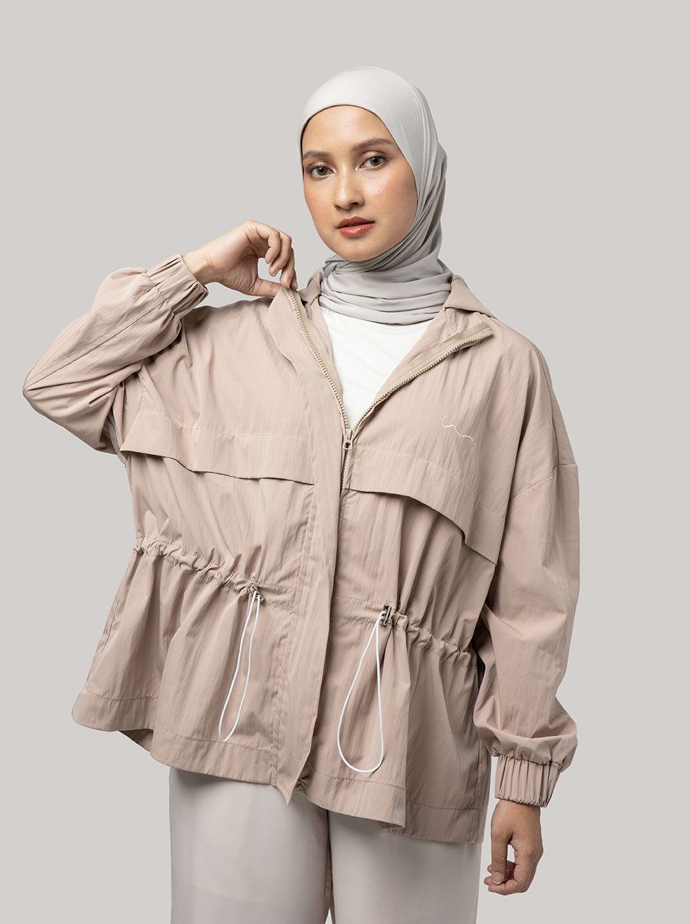 KAMI FLOW ORLEE PARKA LOOSE OUTER CHESTNUT