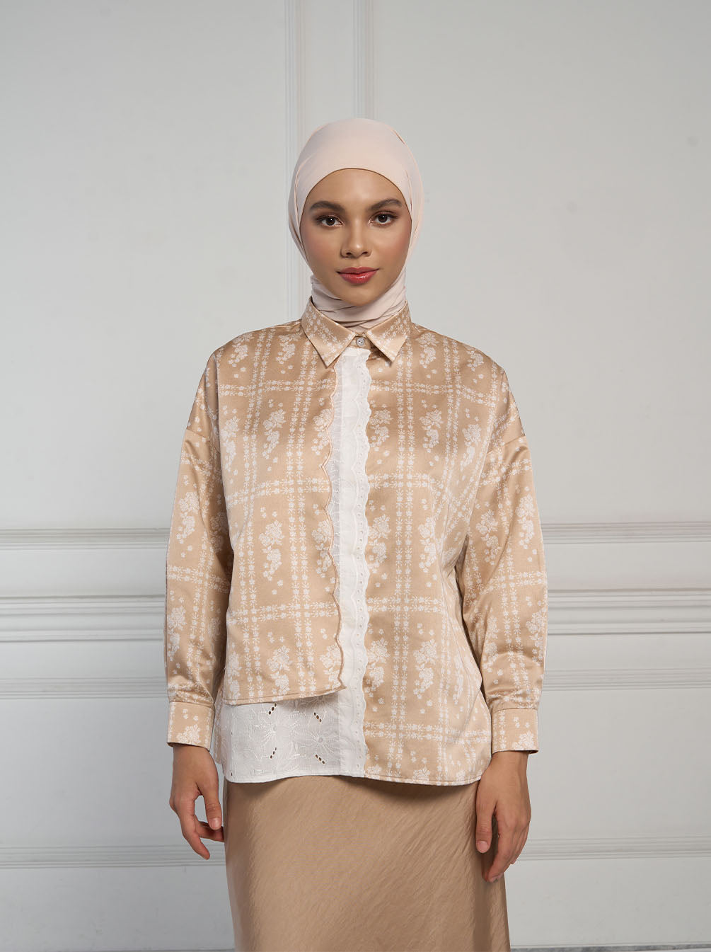 PRISA LAYERED TOP BLUSH