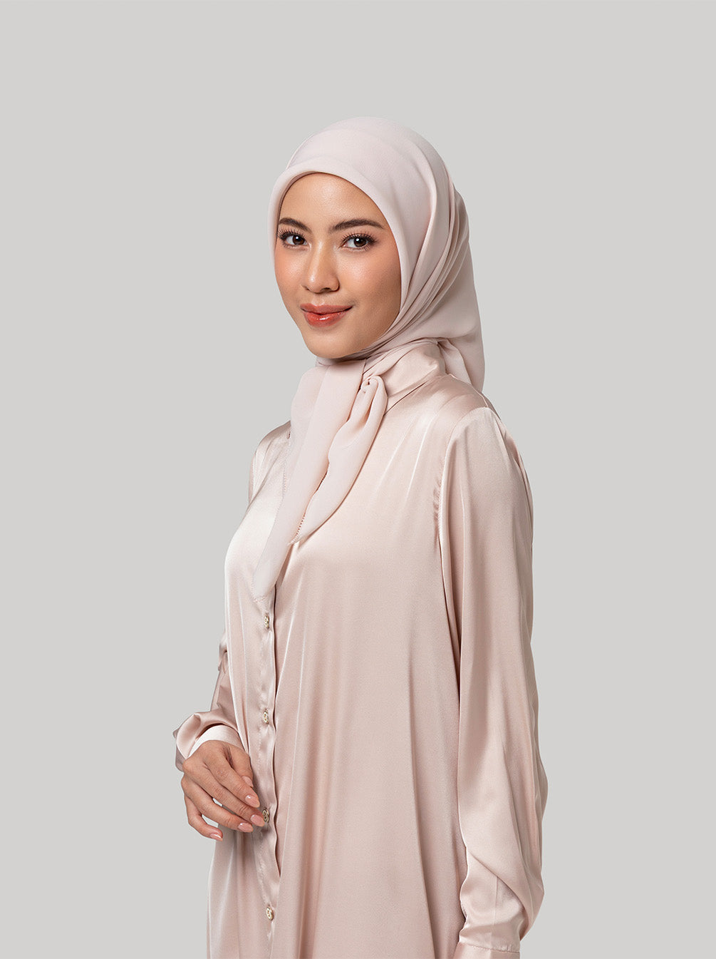 C.A.L.M SCARF PLAIN PALE BLUSH
