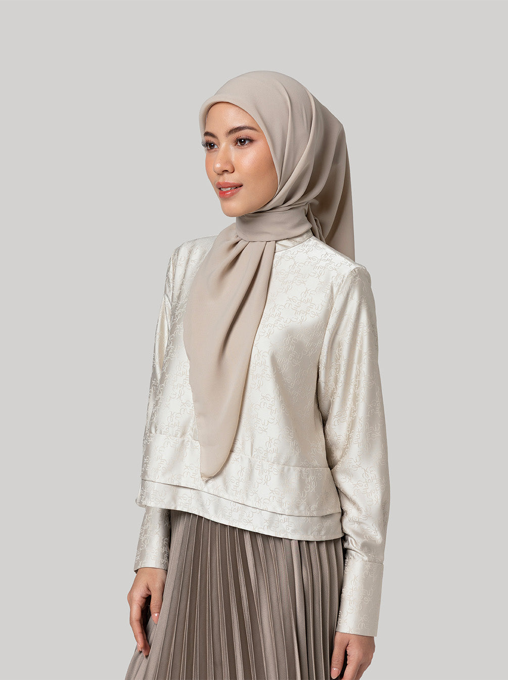 C.A.L.M SCARF PLAIN WARM BEIGE