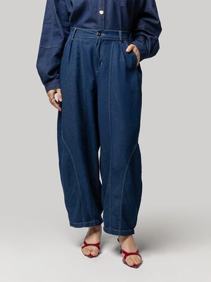 BRISA BARREL PANTS DARK DENIM