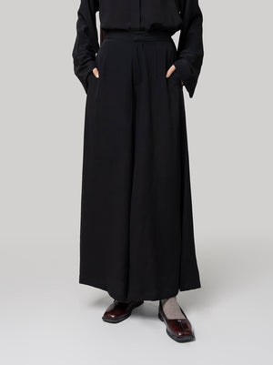 SAFAR LOOSE PANTS BLACK