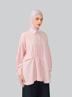 SOLEIL GATHERED WAIST TOP BLOSSOM