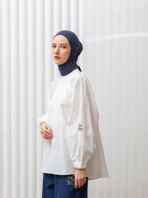 SORA PUFF SLEEVES TOP WHITE