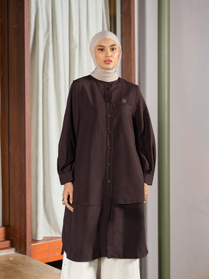 SYRA LOOSE TUNIC COFFEE