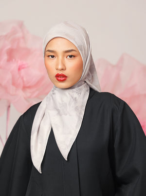 TENKA TIAN SIGNATURE SCARF BROKEN WHITE