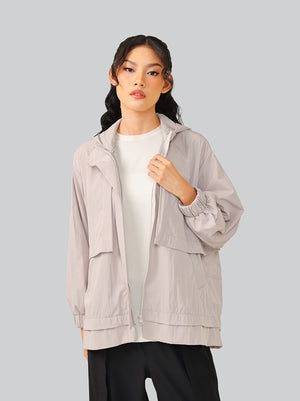 KAMI FLOW THRIVA PARKA LOOSE OUTER BEIGE
