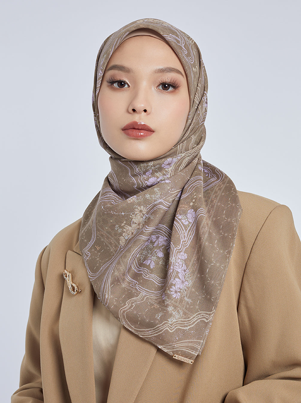 DANICA SIGNATURE SCARF WALNUT Kami Idea danica-signature-scarf-walnut-kami-idea