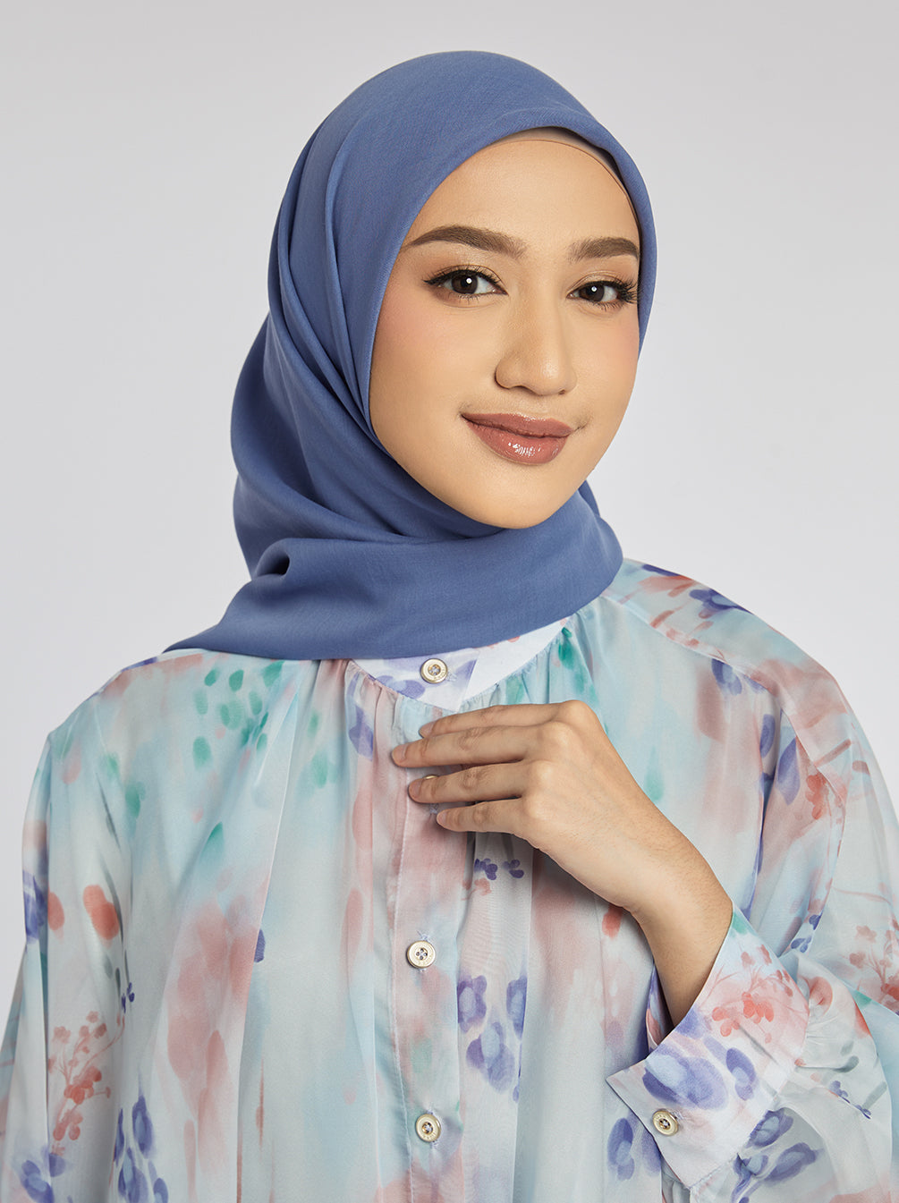 DELICATE PARIS SCARF PLAIN DENIM Kami Idea delicate-paris-scarf-plain-denim-kami-idea