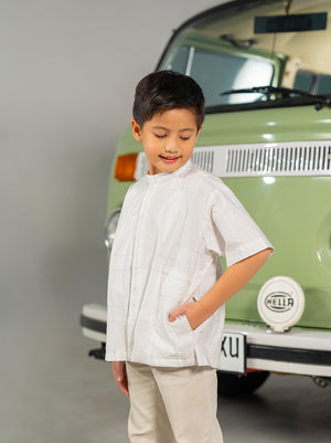 DOHA SHORT SLEEVE KIDS KOKO IVORY