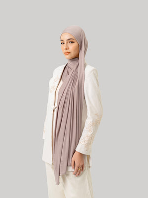 FEATHERLITE PLAIN PASHMINA SAND