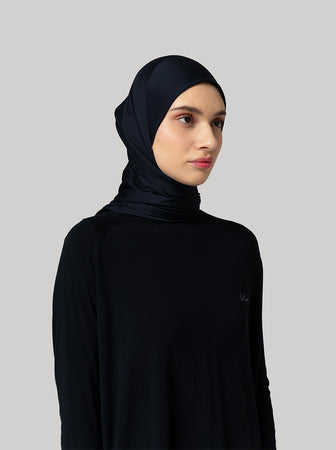 AIRFORM LONG SCARF BLACK
