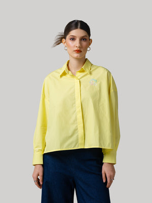 GALE CROPPED TOP YELLOW