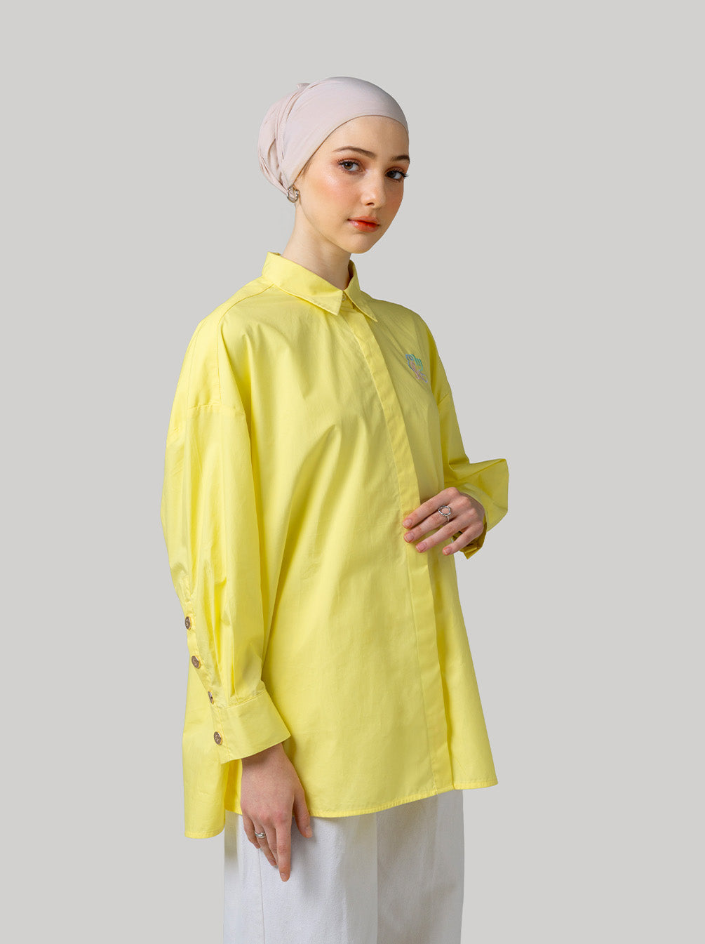 GALE OVERSIZED TOP YELLOW